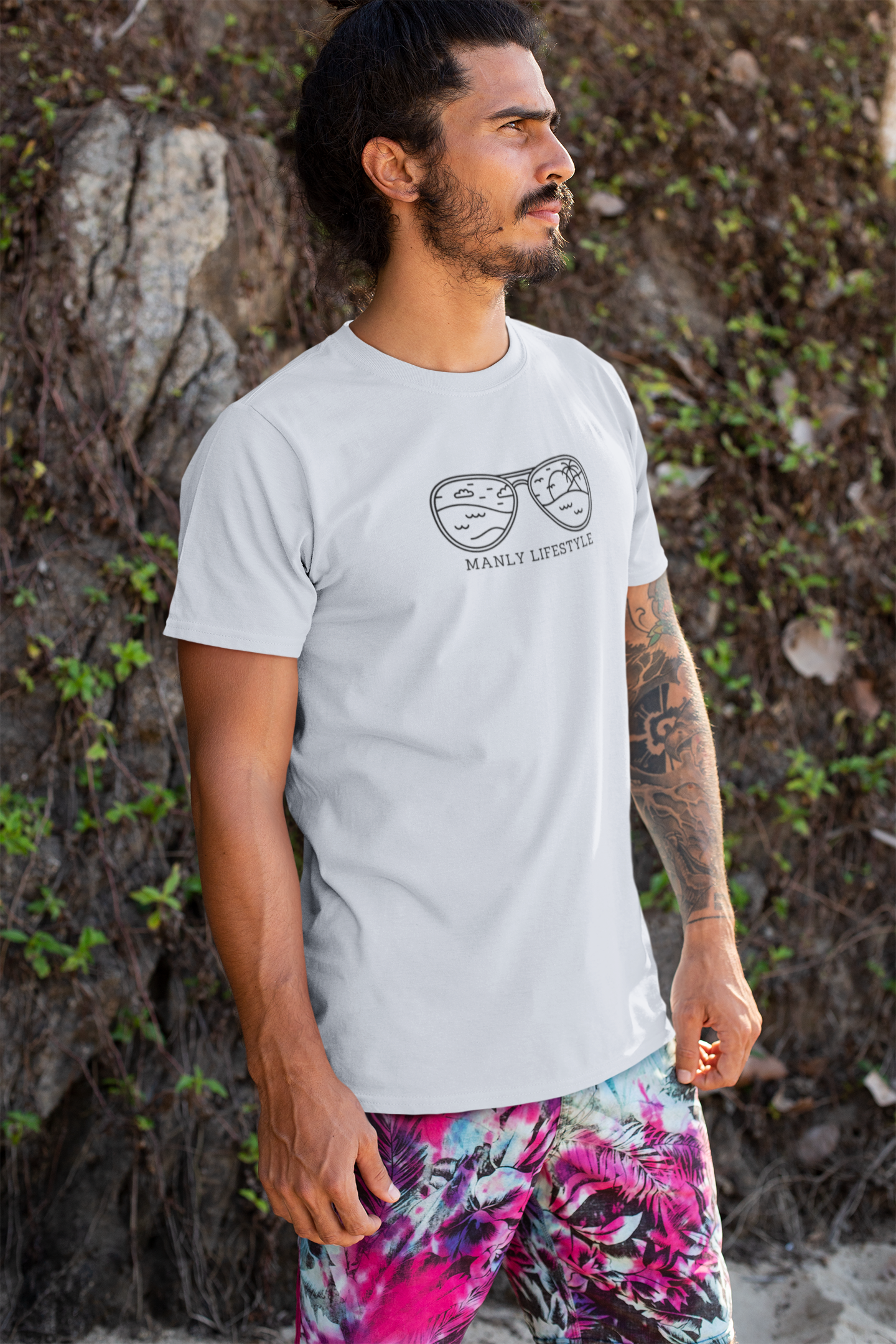 Men's Manly Logo T-Shirt (Light Colours)