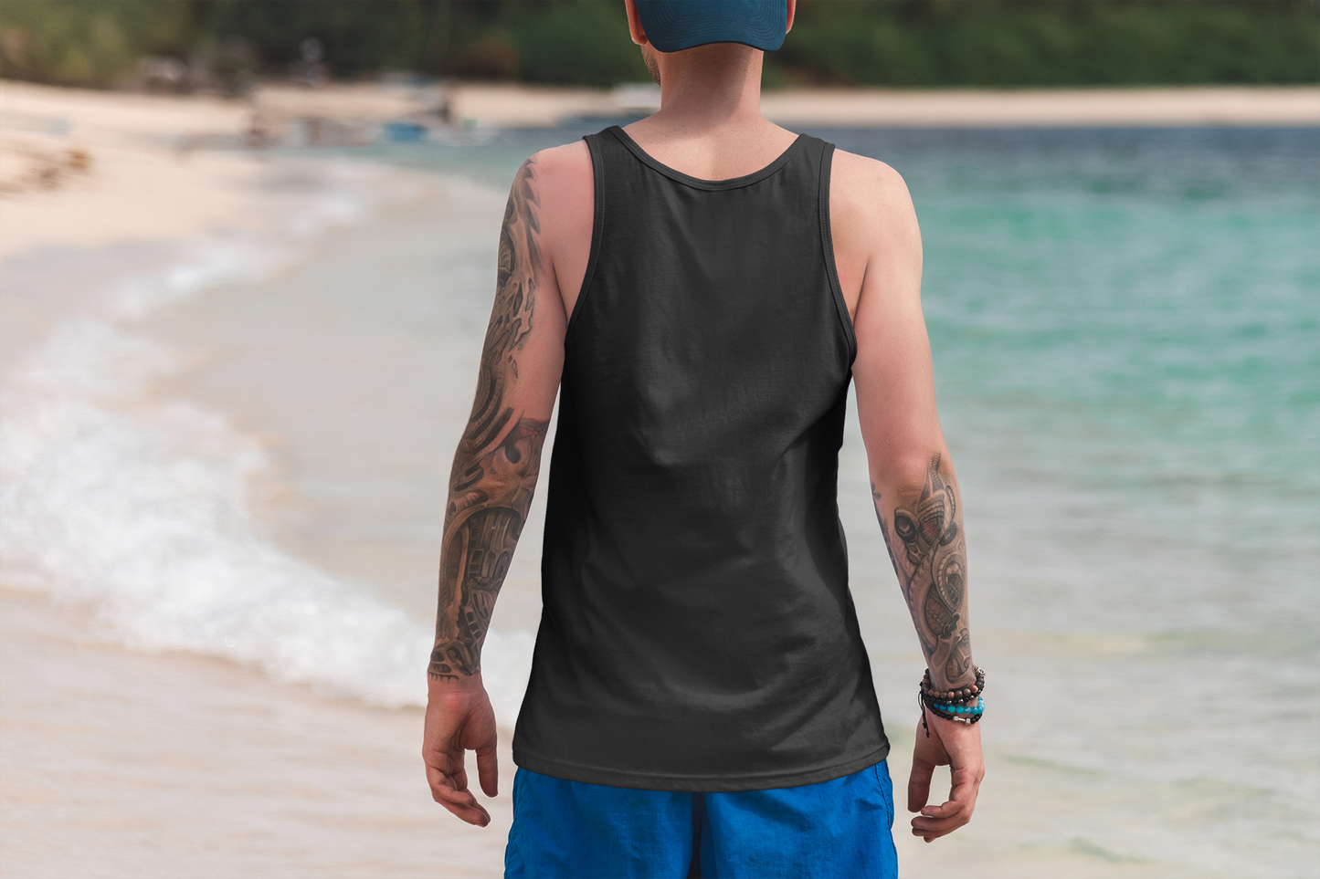 Men's Manly Logo Tank (Dark Colours)