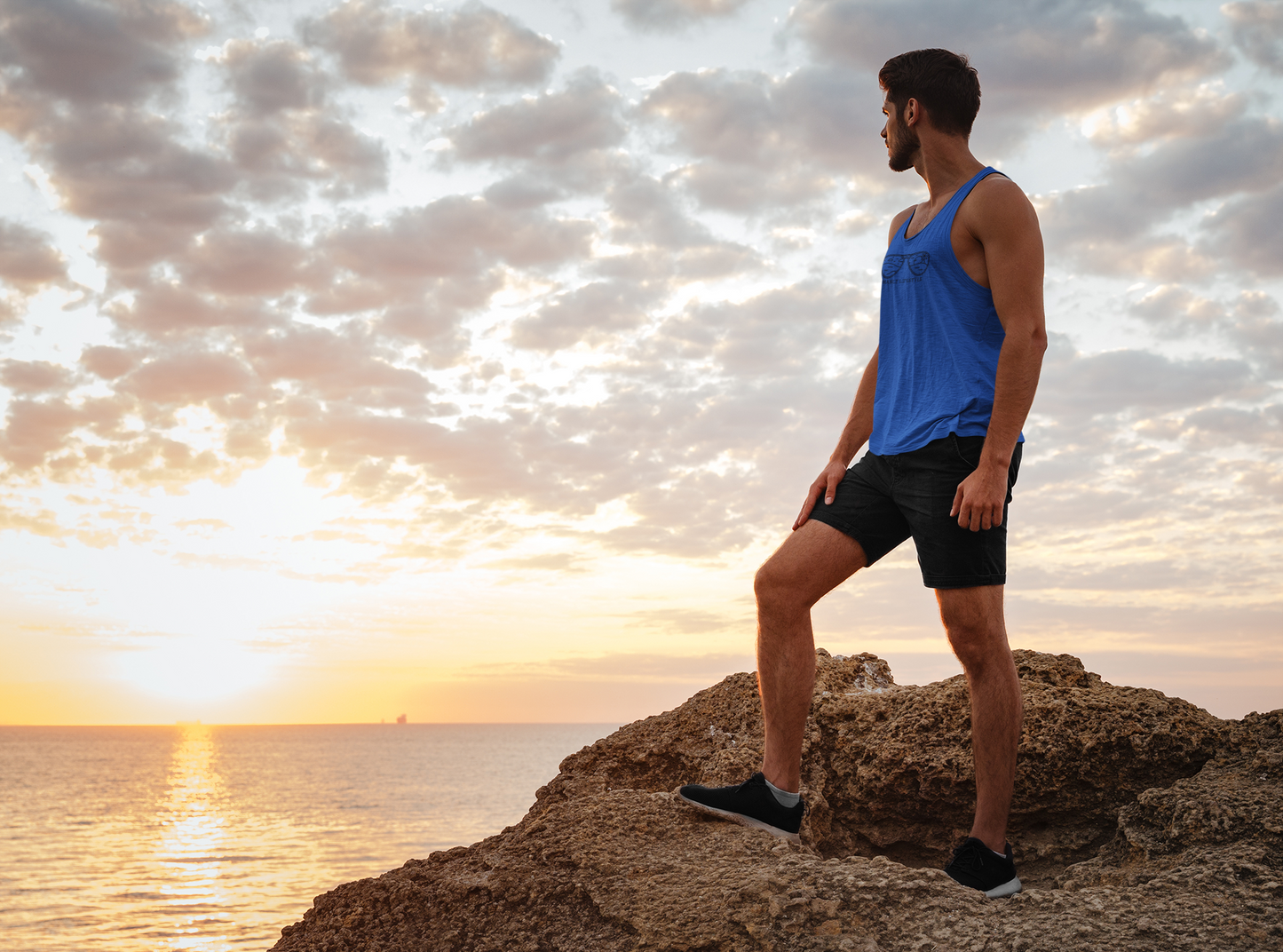 Men's Manly Logo Tank (Bright Colours)