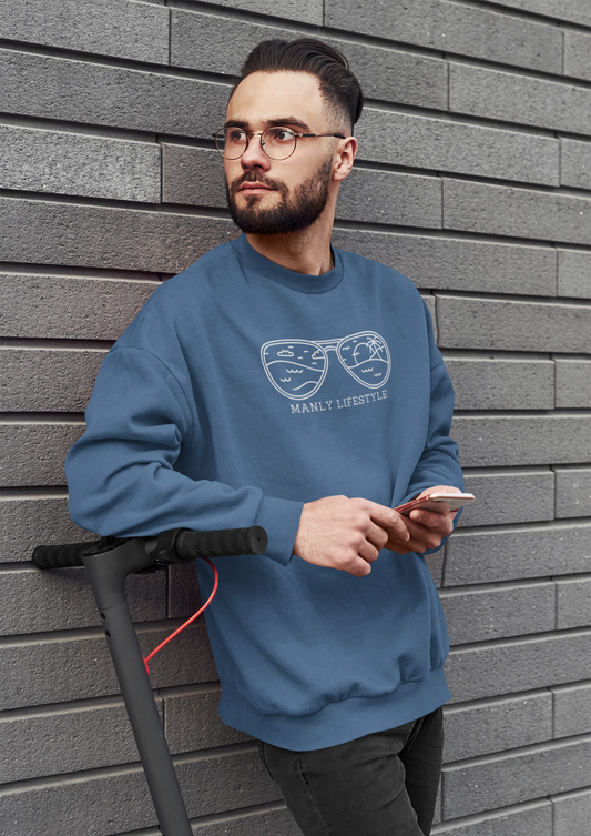 Men's Manly Logo`Pullover (Dark Colours)