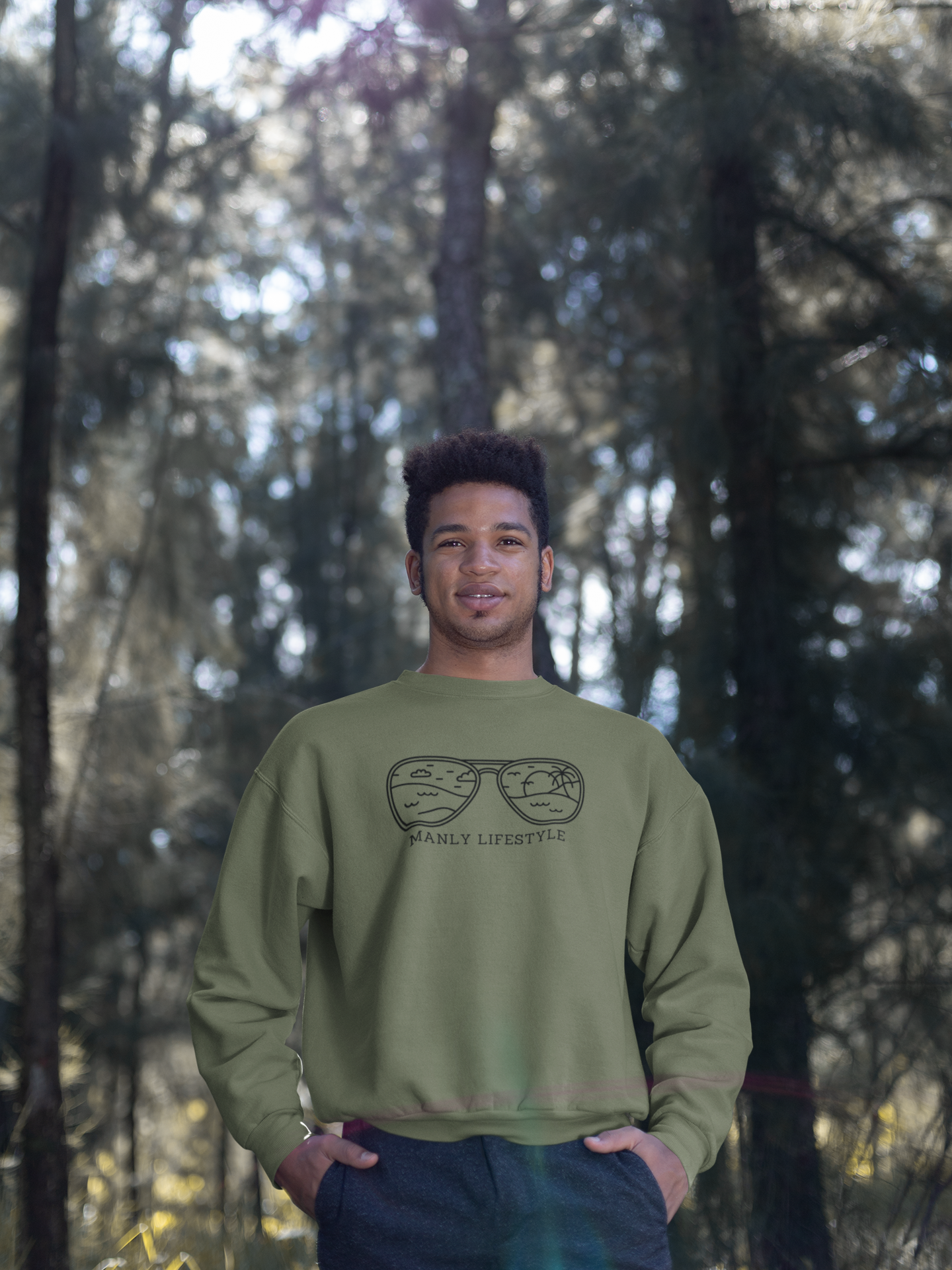 Men's Manly Logo Pullover (Light Colours)