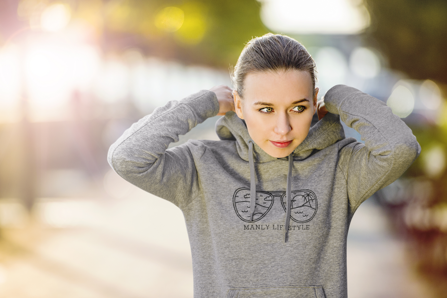 Women's Manly Logo Hoodie (Light Colours)