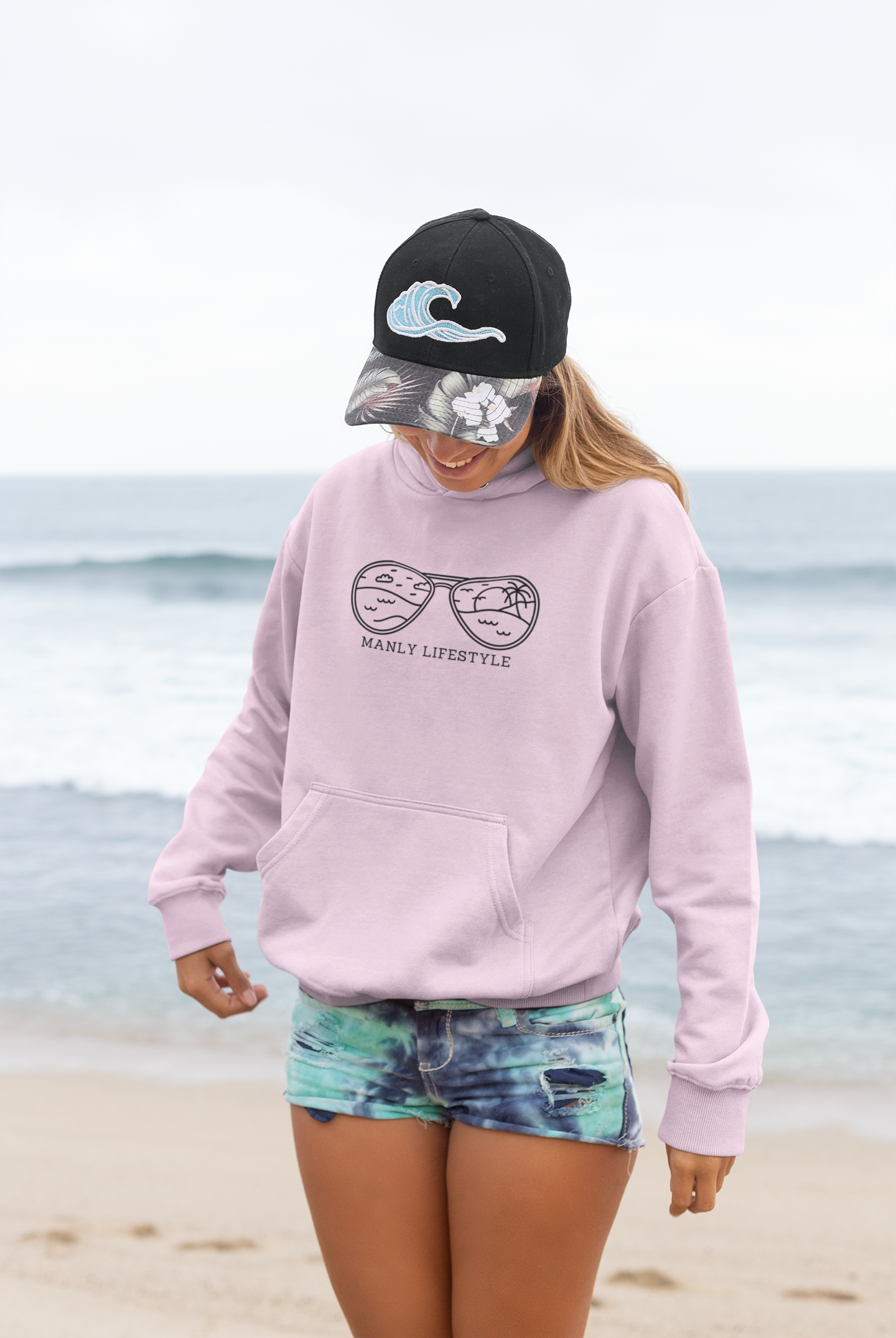 Women's Manly Logo Hoodie (Light Colours)