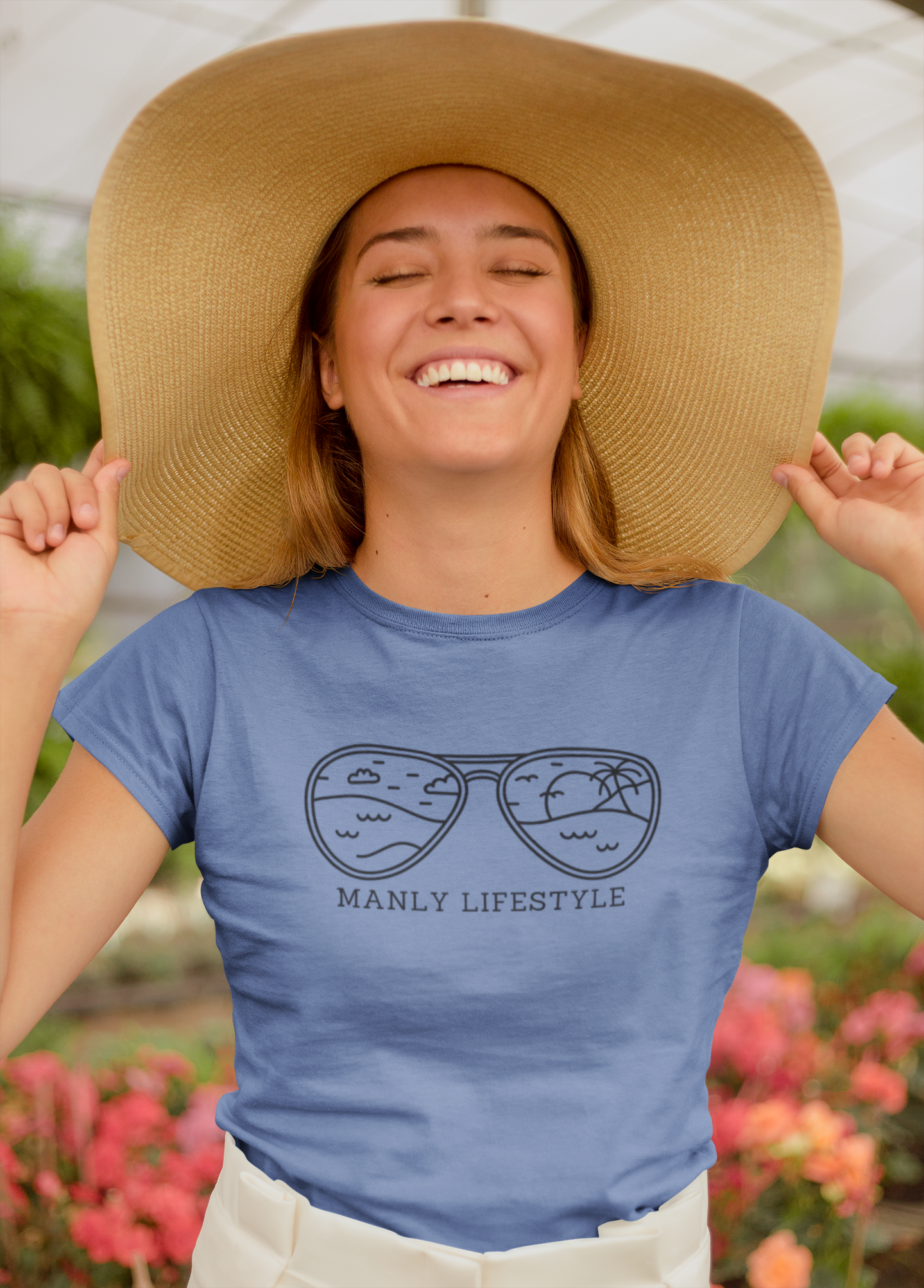 Women's Manly Logo T-Shirt (Light Colours)