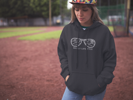 Women's Manly Logo Hoodie (Dark Colours)